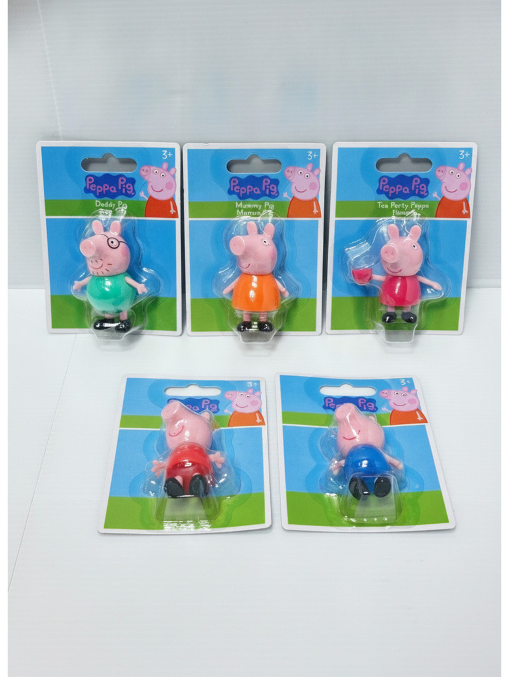 Peppa Pig Character Figures Set - Daddy Pig, Mummy Pig, Tea Party Peppa, George,
